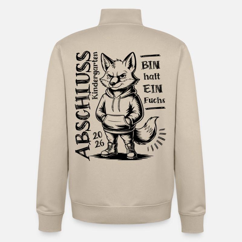 Graduation 2026 Kindergarten - I'm just a fox - Unisex Organic Zip Sweatshirt by Stanley/Stella - desert dust