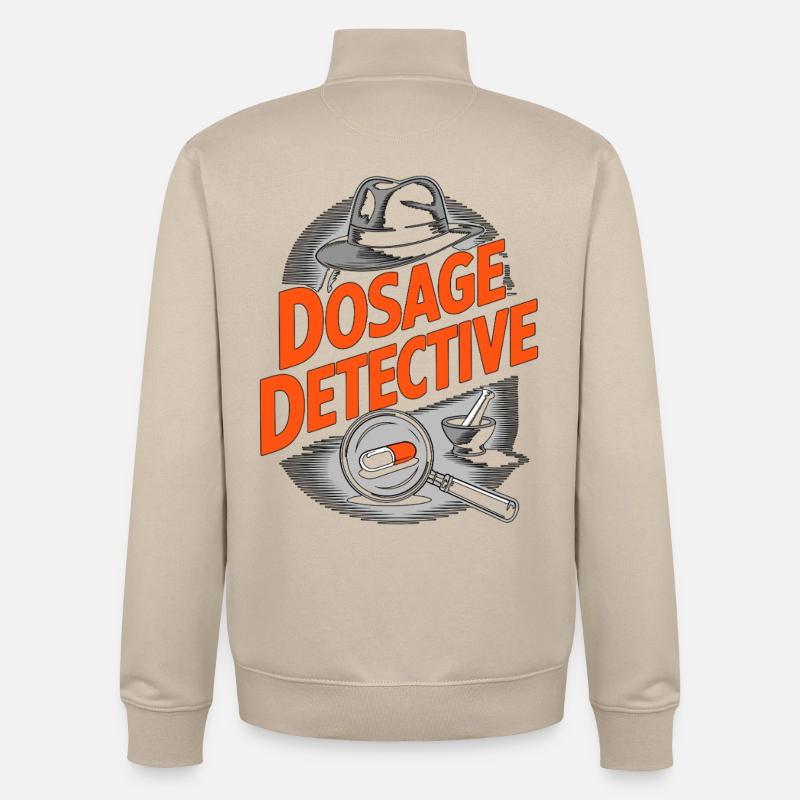 Étudiant pharmacien vivant la pilule pharmaceutique - Sweat zippé unisexe en coton bio Stanley/Stella - beige crème