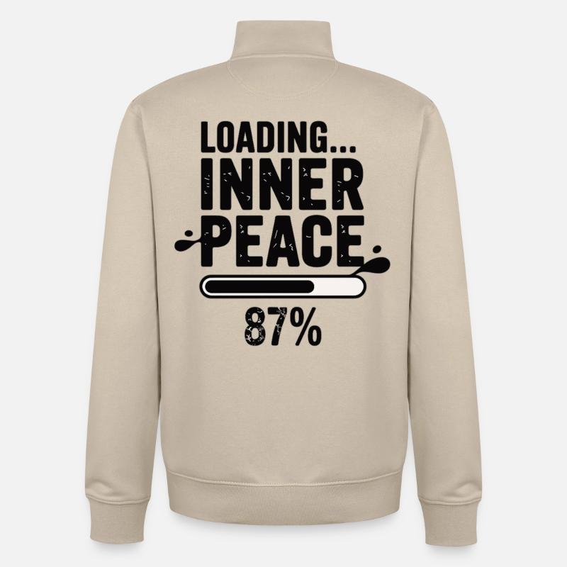 Loading Inner Peace 87 percent - Unisex Organic Zip Sweatshirt by Stanley/Stella - desert dust
