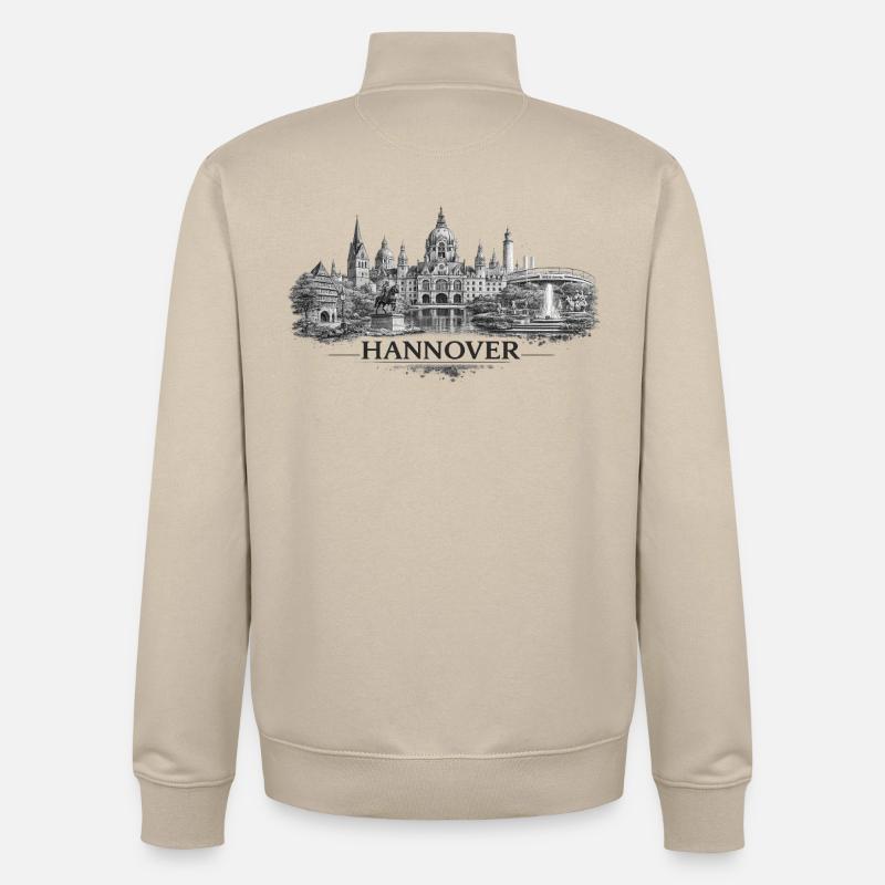 Hanovre - Sweat zippé unisexe en coton bio Stanley/Stella - beige crème