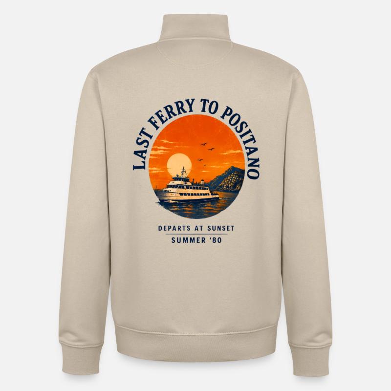 Coast Positano Mediterranean - Unisex Organic Zip Sweatshirt von Stanley/Stella - Cremebeige
