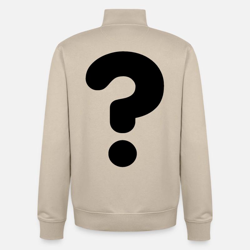 Point d’interrogation de l’image # - Sweat zippé unisexe en coton bio Stanley/Stella - beige crème