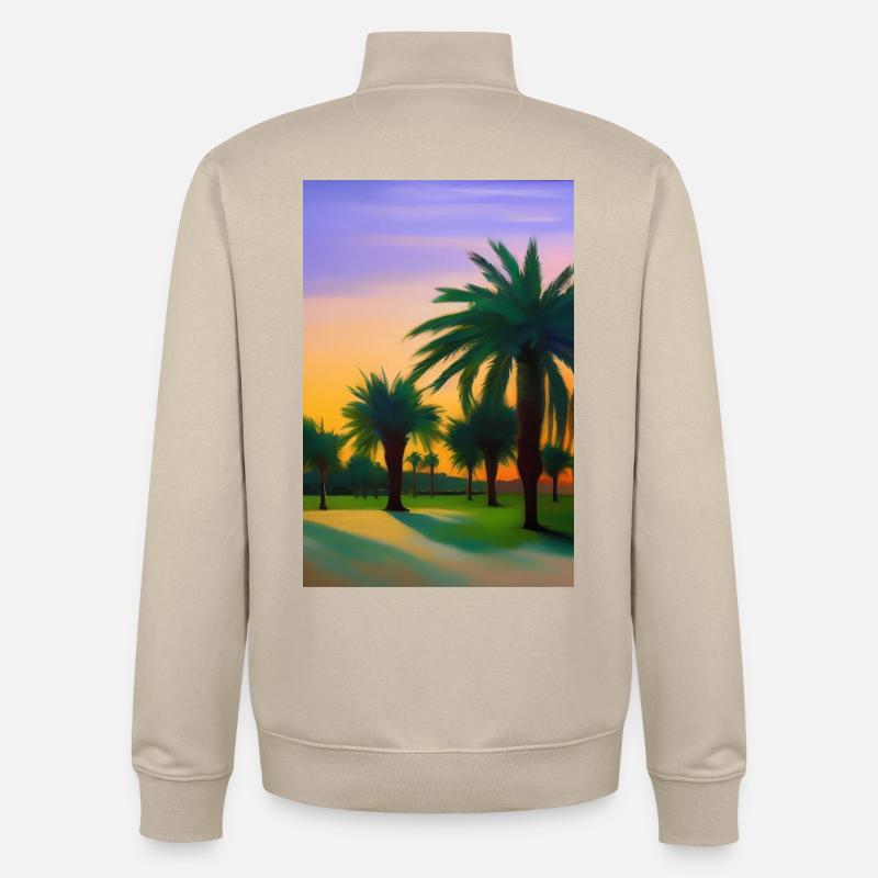 Arabische Wüste - Unisex Organic Zip Sweatshirt von Stanley/Stella - Cremebeige