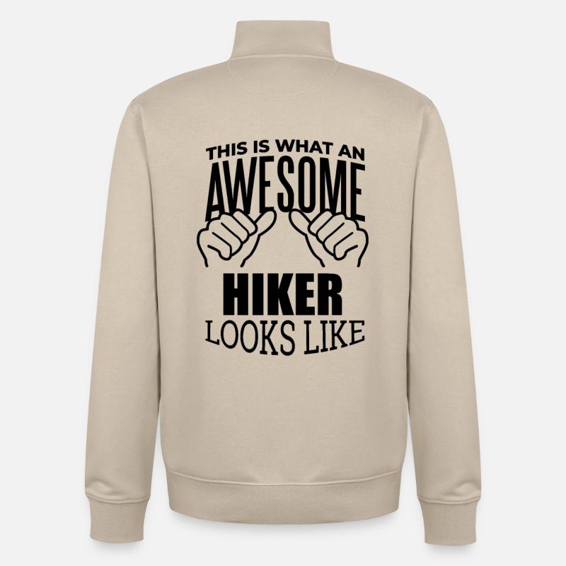 randonnée - Sweat zippé unisexe en coton bio Stanley/Stella - beige crème