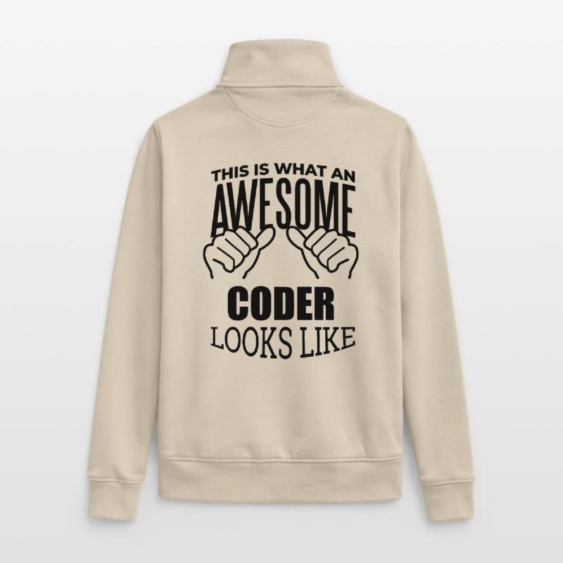 Programmierer Unisex Organic Zip Sweatshirt von Stanley/Stella