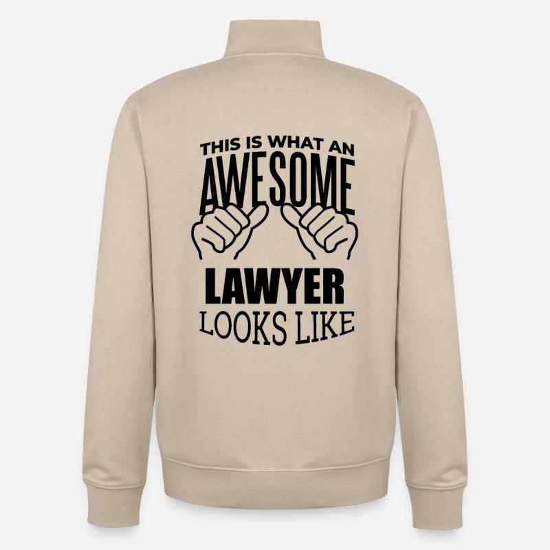 Rechtsanwalt - Unisex Organic Zip Sweatshirt von Stanley/Stella - Cremebeige