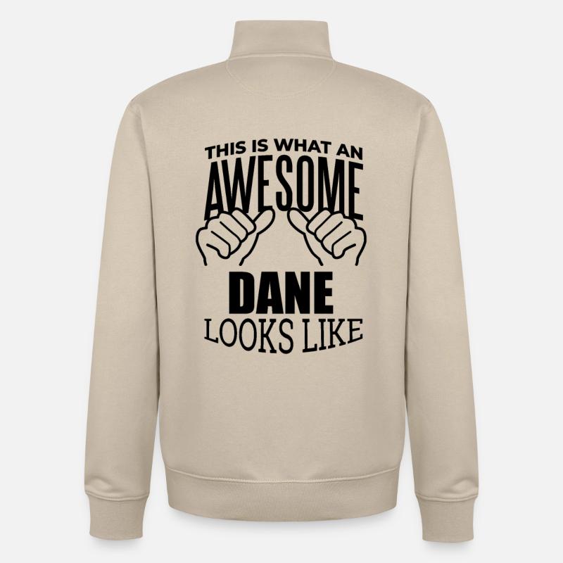 Dänemark - Unisex Organic Zip Sweatshirt von Stanley/Stella - Cremebeige