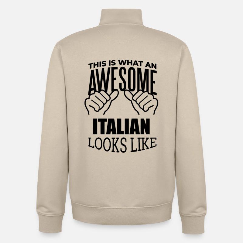 Italien - Unisex Organic Zip Sweatshirt von Stanley/Stella - Cremebeige