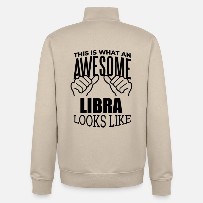 Libra - Unisex Organic Zip Sweatshirt by Stanley/Stella - desert dust