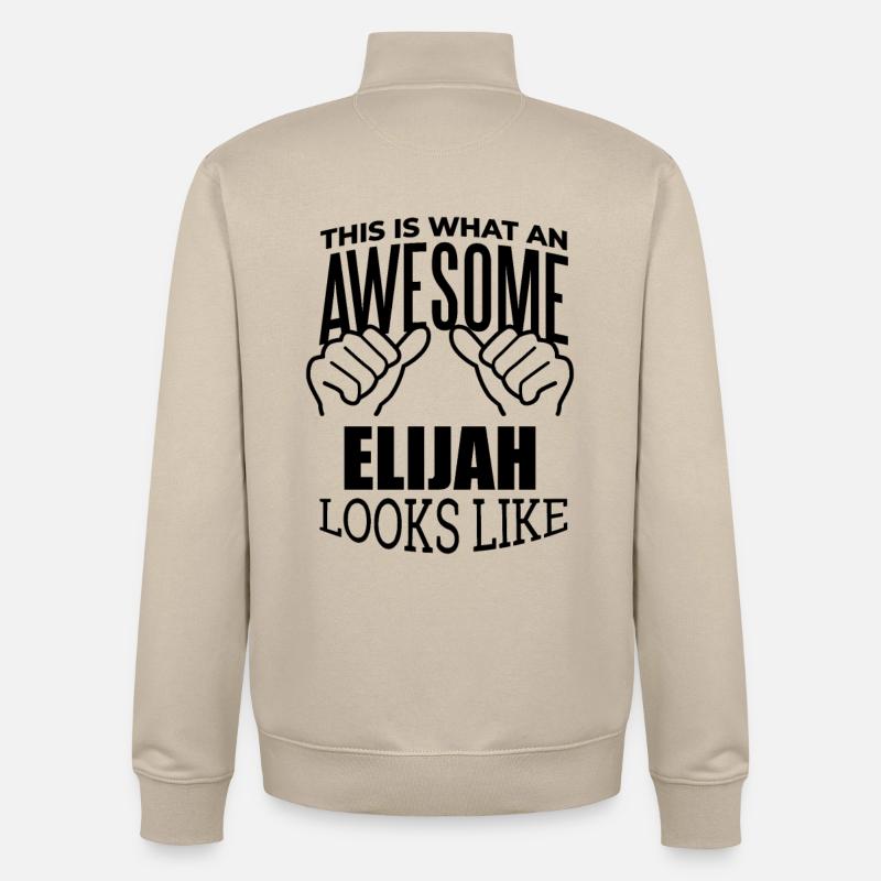 Elijah - Sweat zippé unisexe en coton bio Stanley/Stella - beige crème