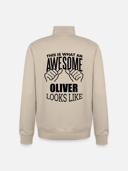 Oliver Oliver Oliver - Unisex Organic Zip Sweatshirt by Stanley/Stella - desert dust