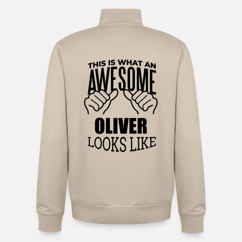 Oliver - Unisex Organic Zip Sweatshirt von Stanley/Stella - Cremebeige