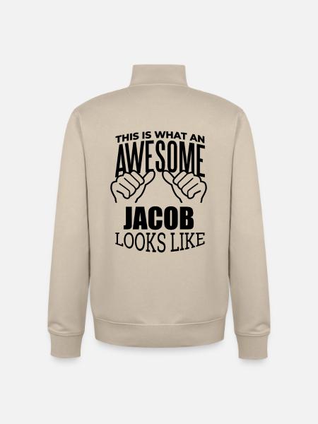 Jacob Jacob Jacob - Unisex Organic Zip Sweatshirt by Stanley/Stella - desert dust