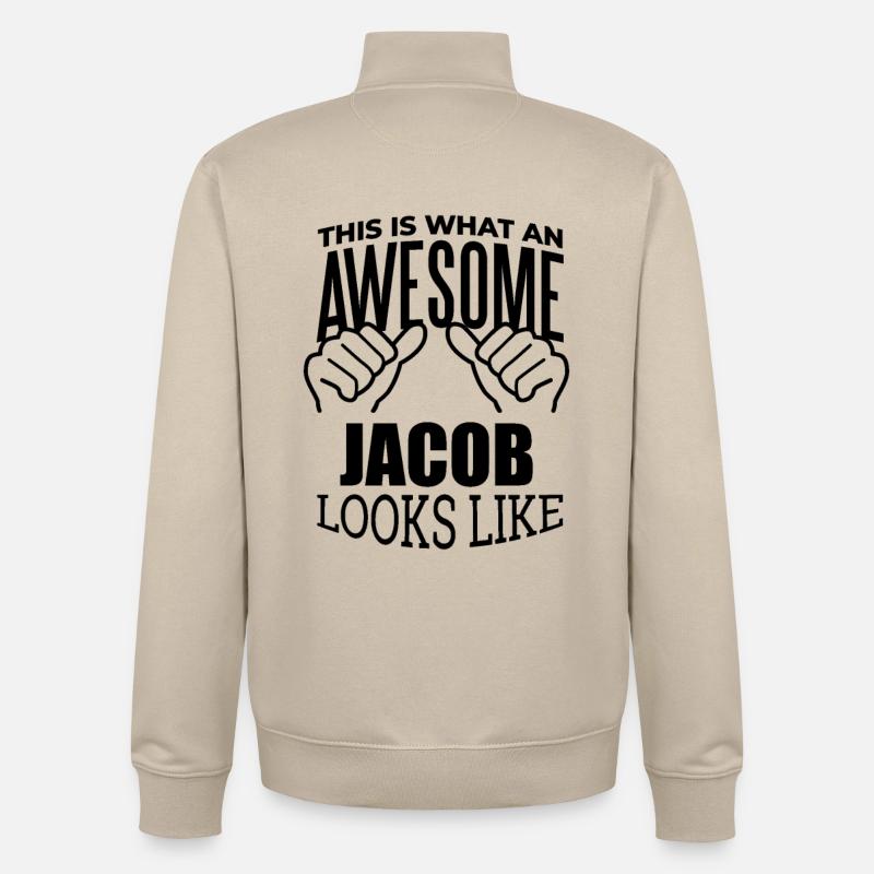 Jacob - Unisex Organic Zip Sweatshirt von Stanley/Stella - Cremebeige