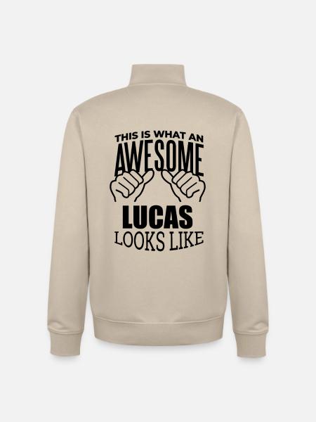 Lucas - Unisex Organic Zip Sweatshirt by Stanley/Stella - desert dust