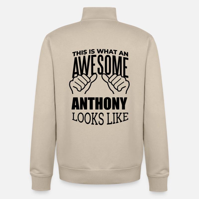 Anthony - Unisex Organic Zip Sweatshirt von Stanley/Stella - Cremebeige