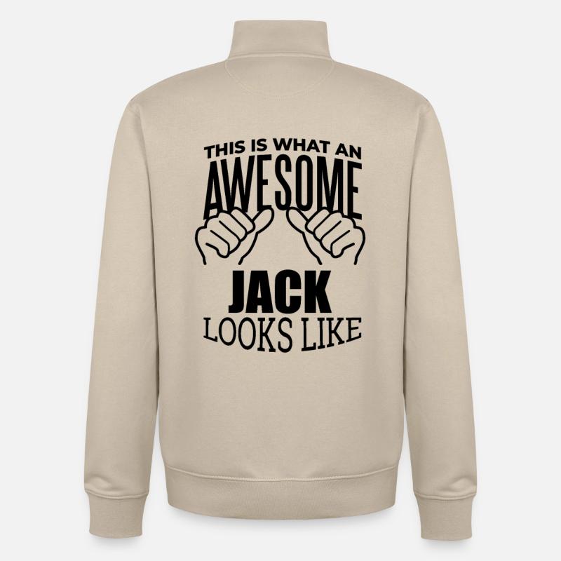 Valet - Sweat zippé unisexe en coton bio Stanley/Stella - beige crème