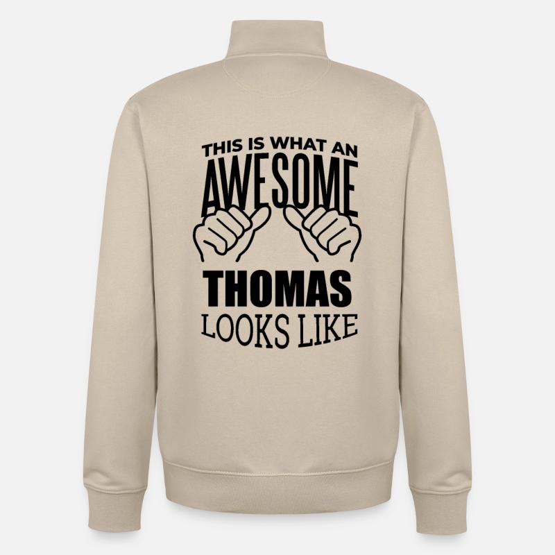 Thomas - Unisex Organic Zip Sweatshirt by Stanley/Stella - desert dust