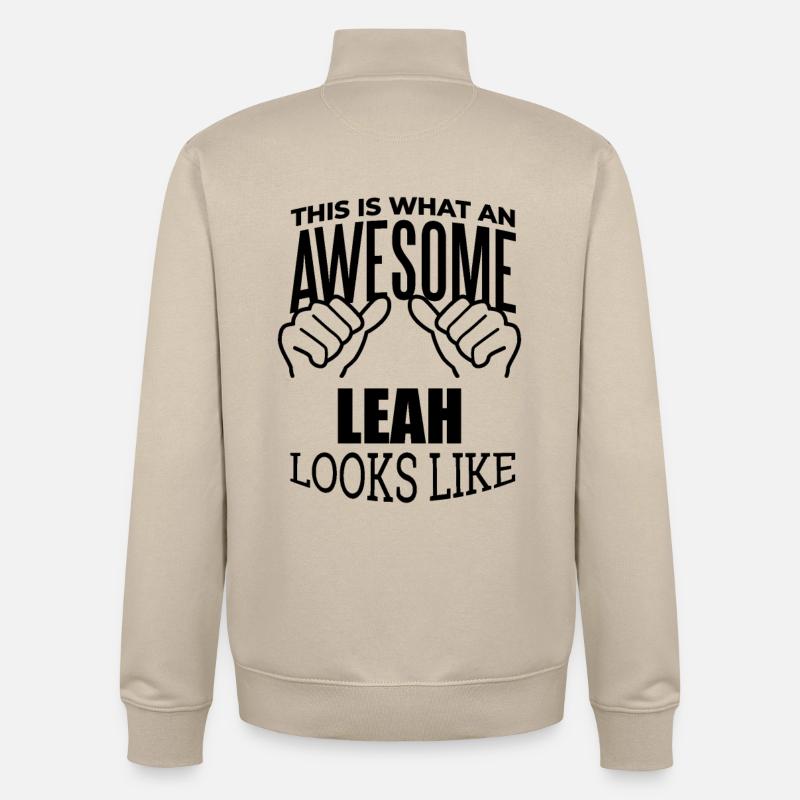 Leah - Sweat zippé unisexe en coton bio Stanley/Stella - beige crème