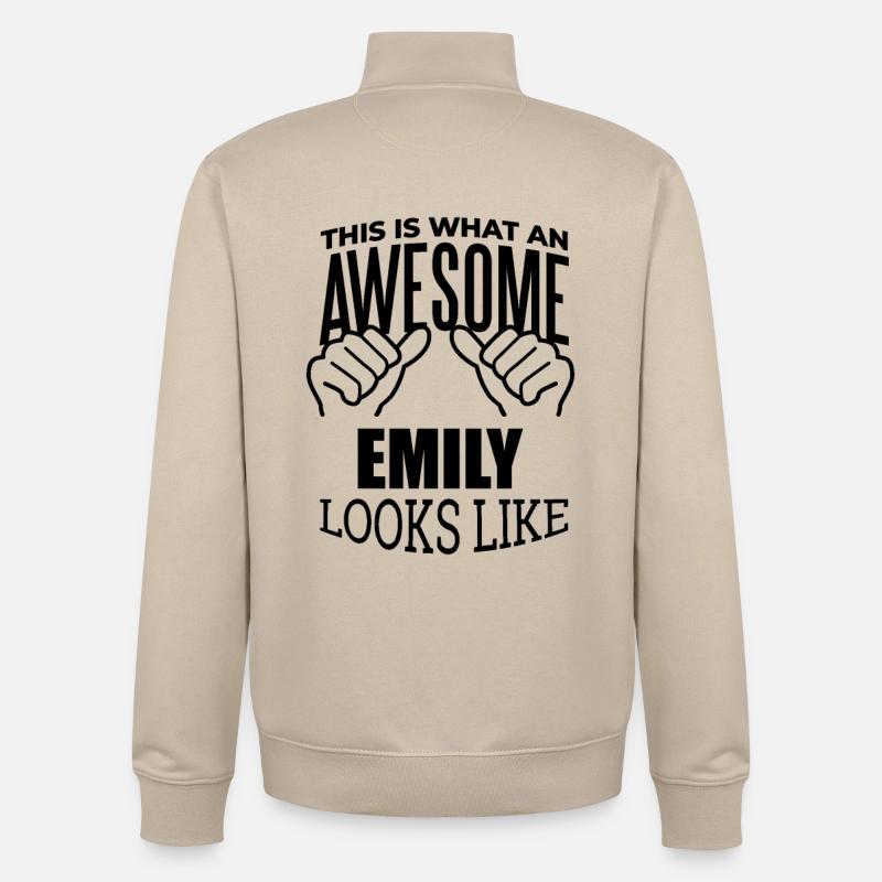 Emily - Unisex Organic Zip Sweatshirt von Stanley/Stella - Cremebeige