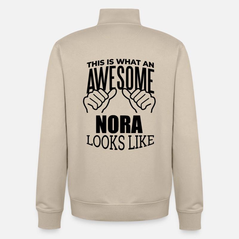 Nora - Unisex Organic Zip Sweatshirt von Stanley/Stella - Cremebeige
