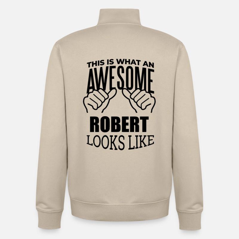 Robert - Unisex Organic Zip Sweatshirt von Stanley/Stella - Cremebeige