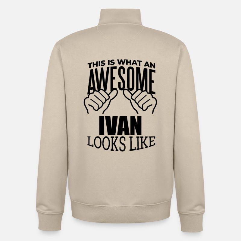 Ivan - Unisex Organic Zip Sweatshirt von Stanley/Stella - Cremebeige