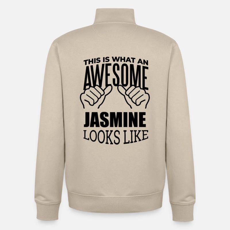 Jasmin - Unisex Organic Zip Sweatshirt von Stanley/Stella - Cremebeige