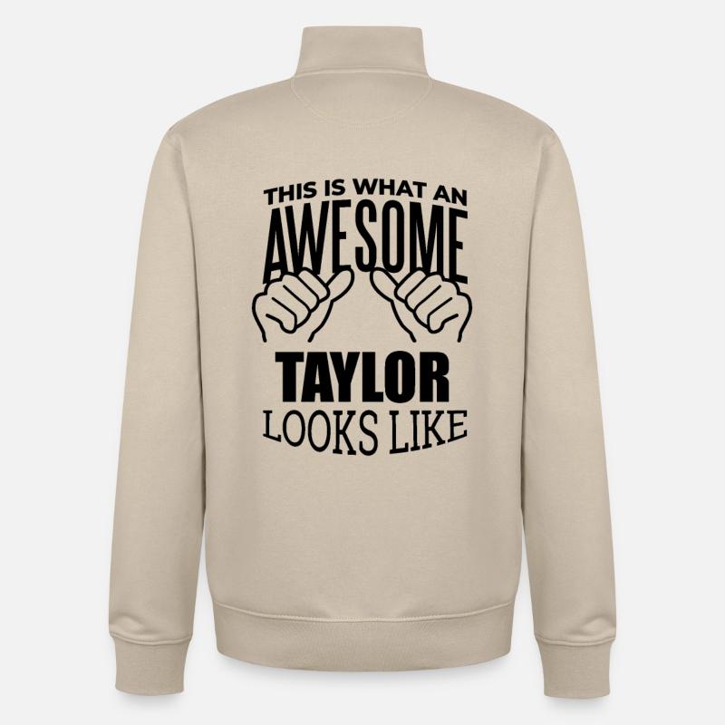 Taylor - Sweat zippé unisexe en coton bio Stanley/Stella - beige crème