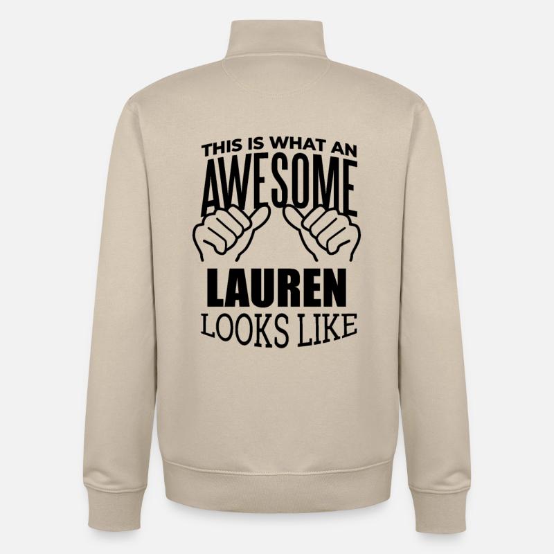 Lauren - Unisex Organic Zip Sweatshirt von Stanley/Stella - Cremebeige