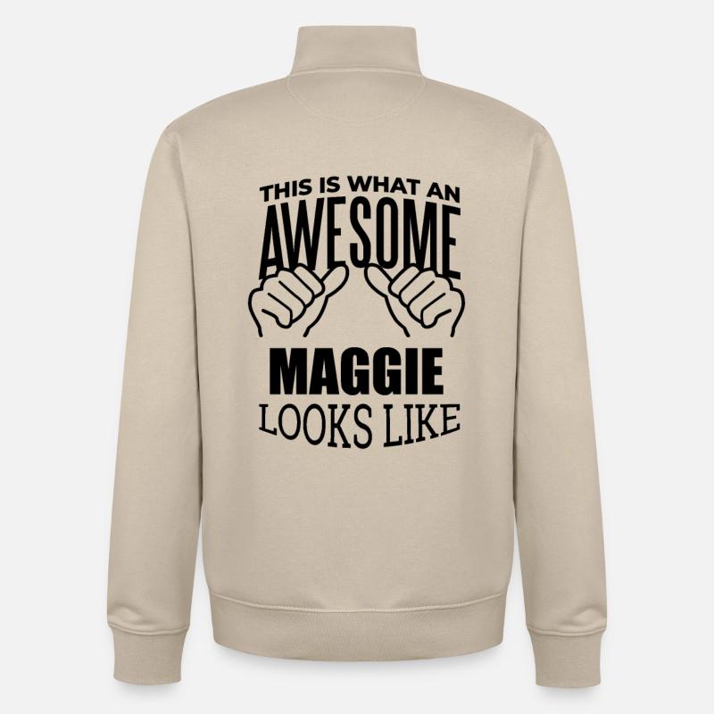 Maggie - Unisex Organic Zip Sweatshirt by Stanley/Stella - desert dust