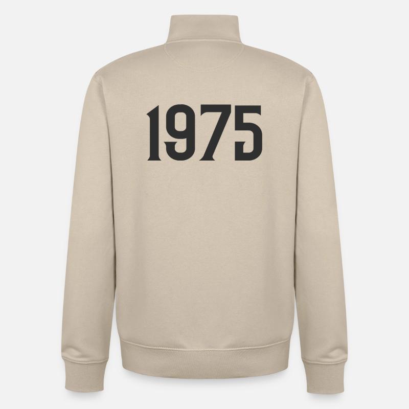 1975 - Sweat zippé unisexe en coton bio Stanley/Stella - beige crème