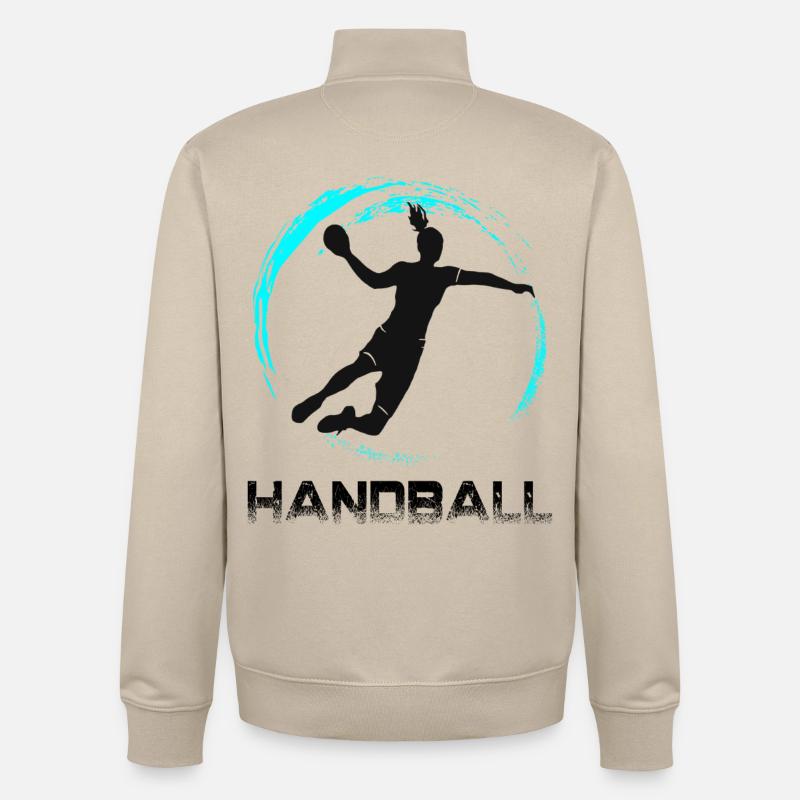 Handball - Unisex Organic Zip Sweatshirt by Stanley/Stella - desert dust