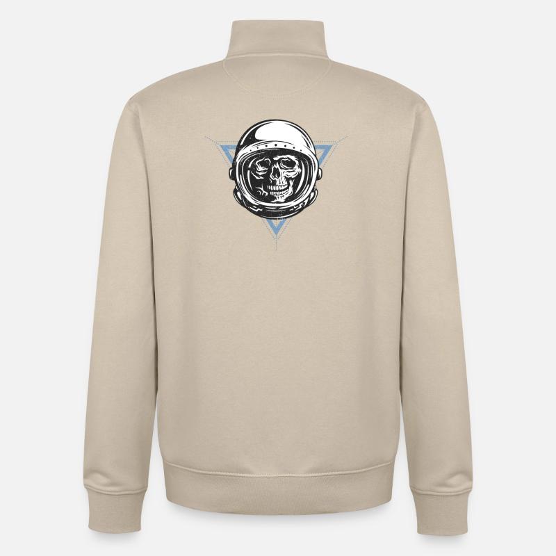 Spacemonkey - Unisex Organic Zip Sweatshirt von Stanley/Stella - Cremebeige