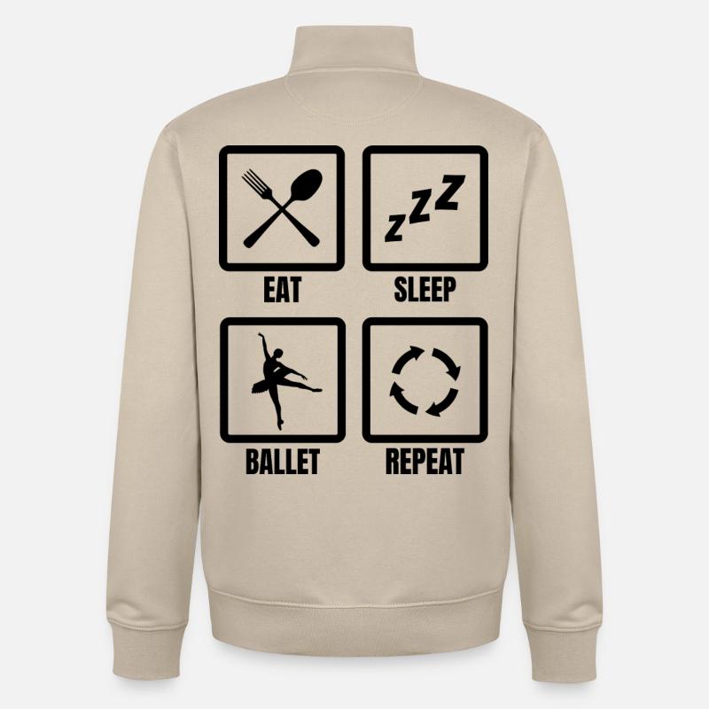 Ballet routine - Unisex Organic Zip Sweatshirt by Stanley/Stella - desert dust