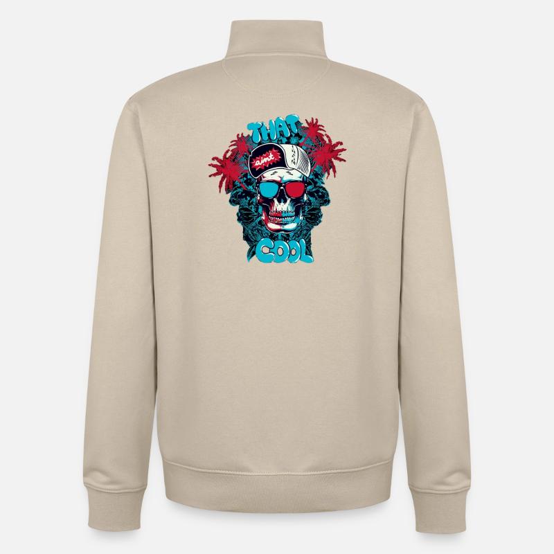 C'est cool - Sweat zippé unisexe en coton bio Stanley/Stella - beige crème