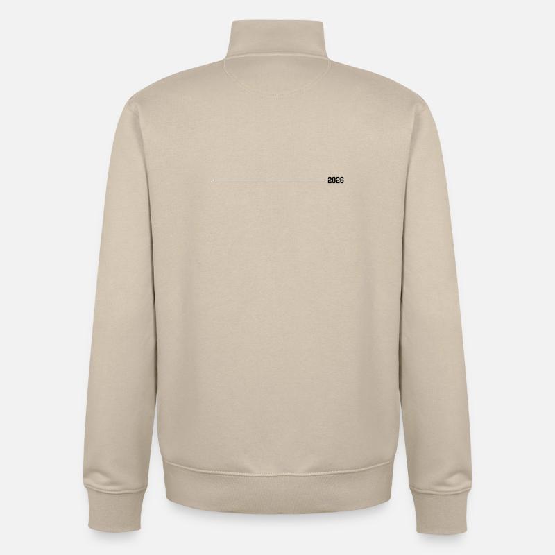 Accident vasculaire cérébral en 2026 - Sweat zippé unisexe en coton bio Stanley/Stella - beige crème