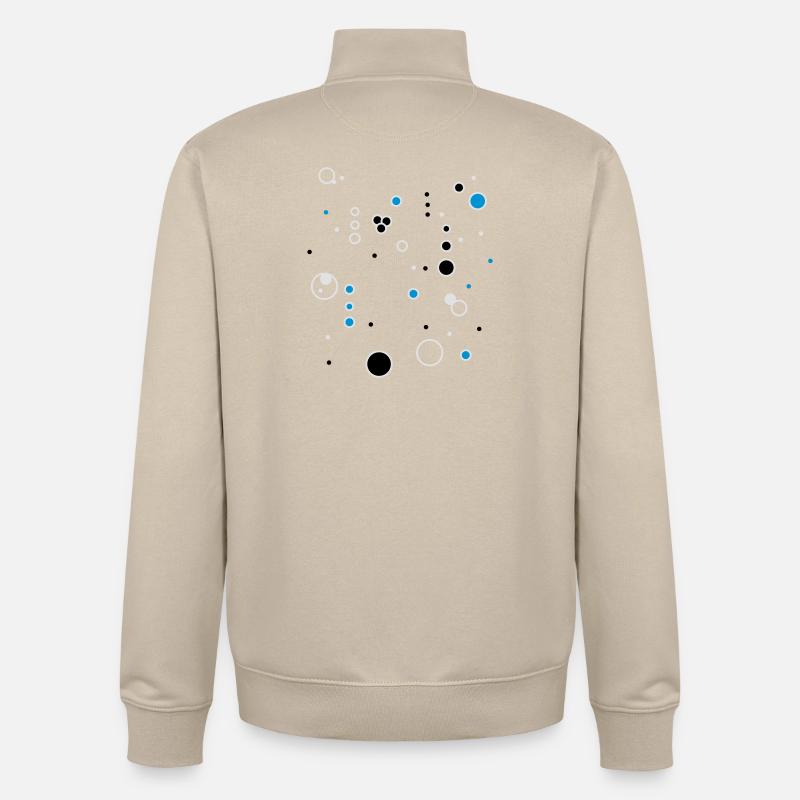 bubbles - Unisex Organic Zip Sweatshirt von Stanley/Stella - Cremebeige