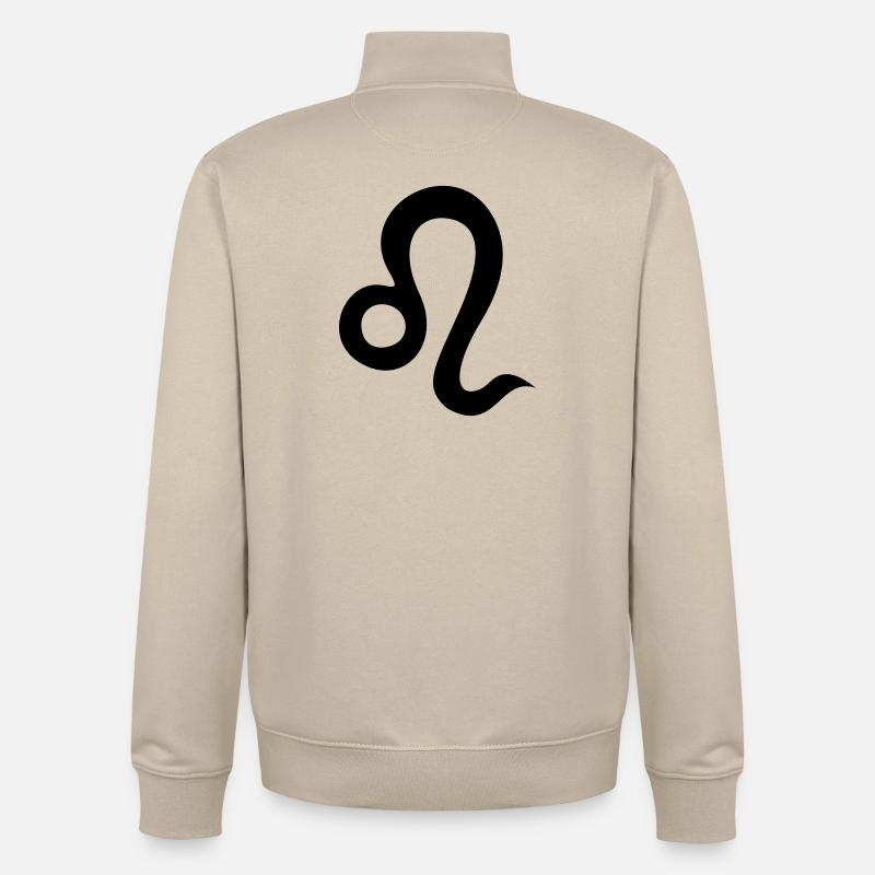 Sternzeichen Löwe - Unisex Organic Zip Sweatshirt von Stanley/Stella - Cremebeige