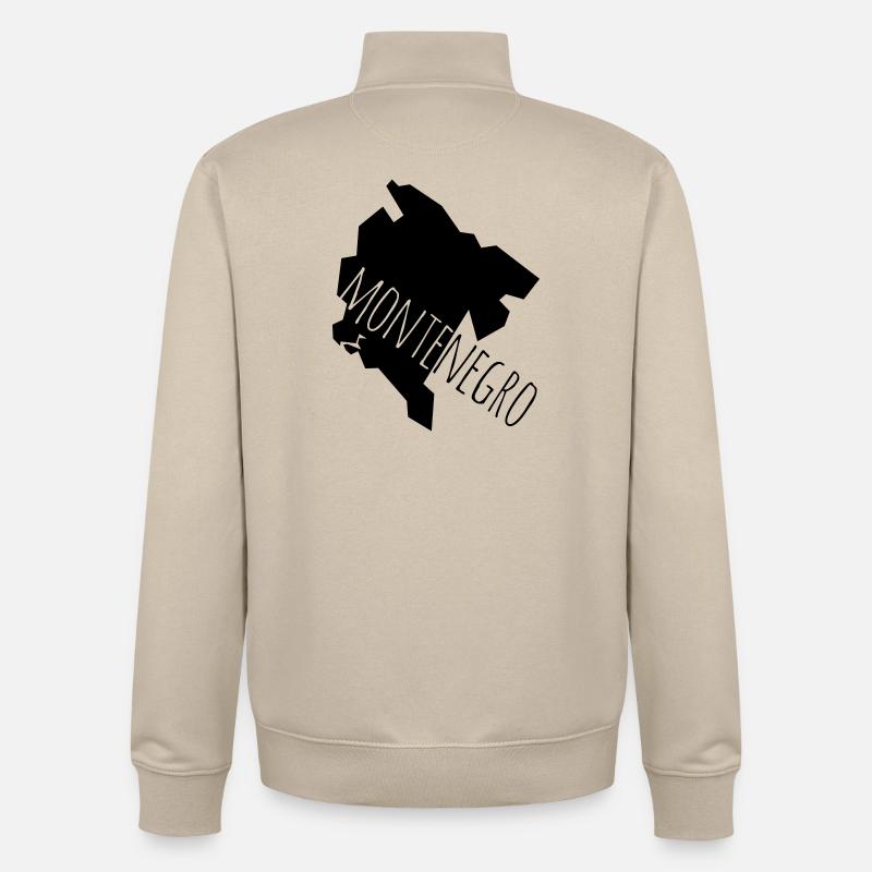 montenegro - Sweat zippé unisexe en coton bio Stanley/Stella - beige crème