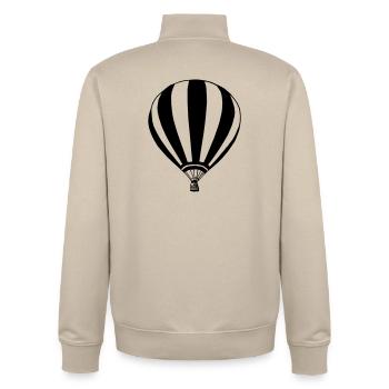 Heißluftballon Ballonfahrer Ballonfahrt (25) - Unisex Organic Zip Sweatshirt von Stanley/Stella - Cremebeige - Hinten - AI Model Male 185 dark (185cm)