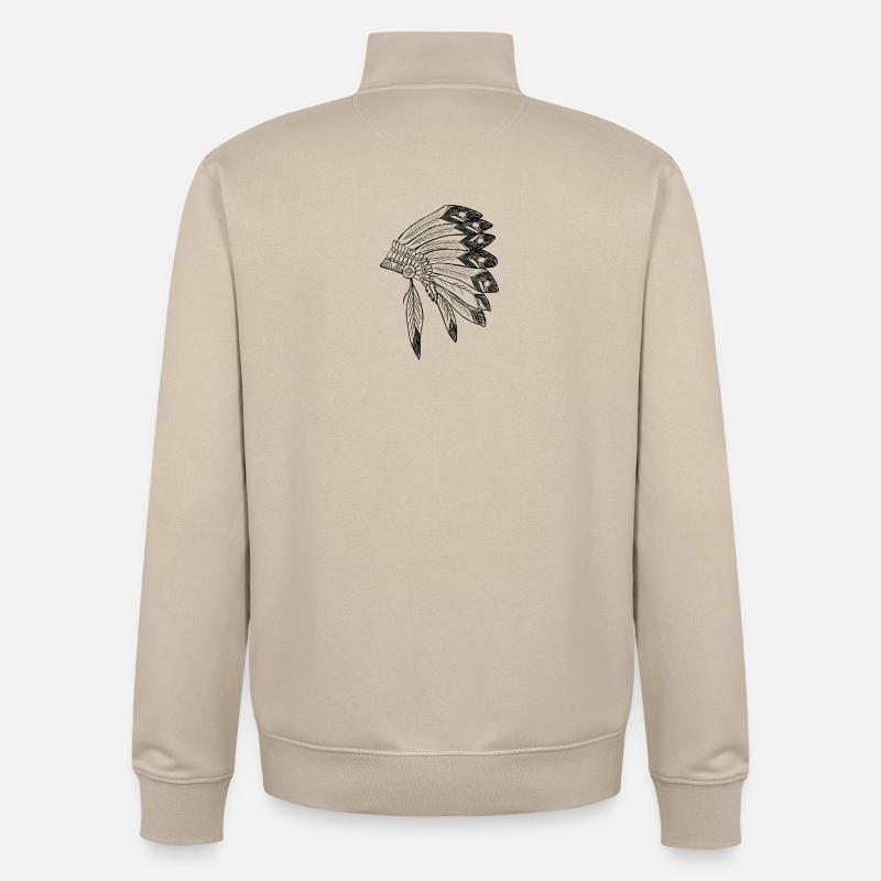 Apache - Unisex Organic Zip Sweatshirt by Stanley/Stella - desert dust