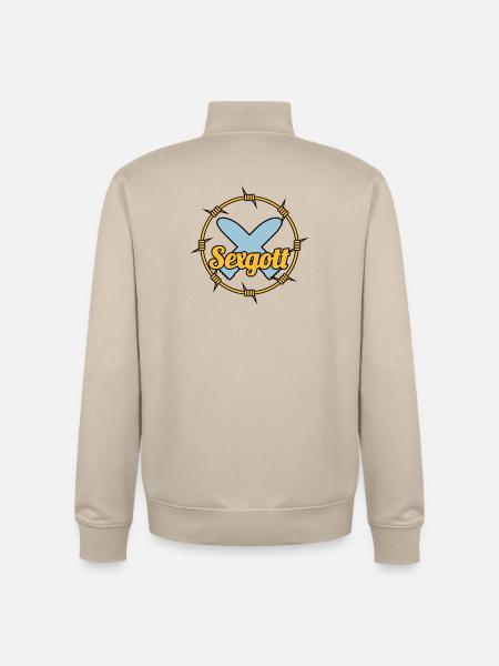 Sexgott | Dildo | Cock - Unisex Organic Zip Sweatshirt by Stanley/Stella - desert dust