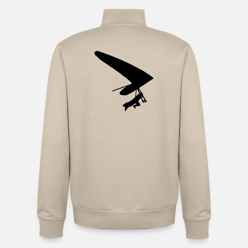 Hang - glider - Sweat zippé unisexe en coton bio Stanley/Stella - beige crème