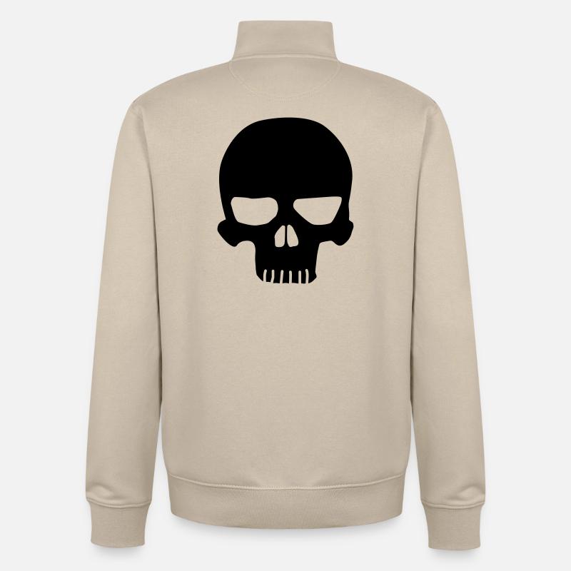 Schädel Original - Unisex Organic Zip Sweatshirt von Stanley/Stella - Cremebeige