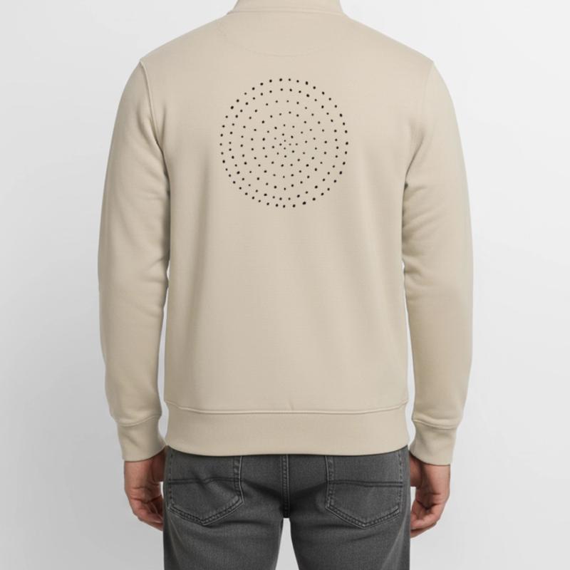 Dotted dots circle dots pattern gift Unisex Organic Zip Sweatshirt by Stanley/Stella