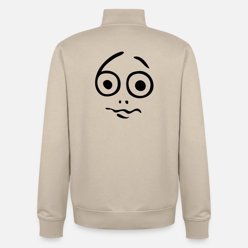 Aide, il ya 60 ans! - Sweat zippé unisexe en coton bio Stanley/Stella - beige crème