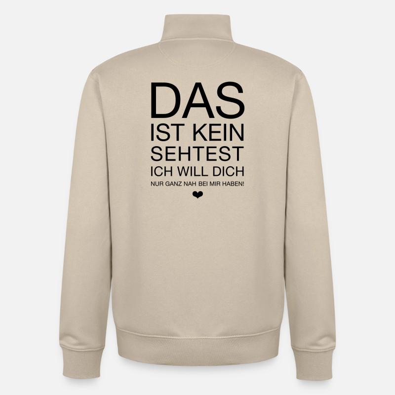 ce n'est pas un sehtest - Sweat zippé unisexe en coton bio Stanley/Stella - beige crème