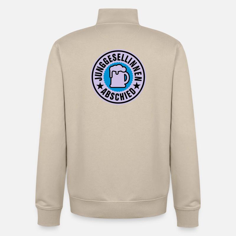 Junggesellinnen Abschied | Hochzeit | Beer | Bier - Sweat zippé unisexe en coton bio Stanley/Stella - beige crème