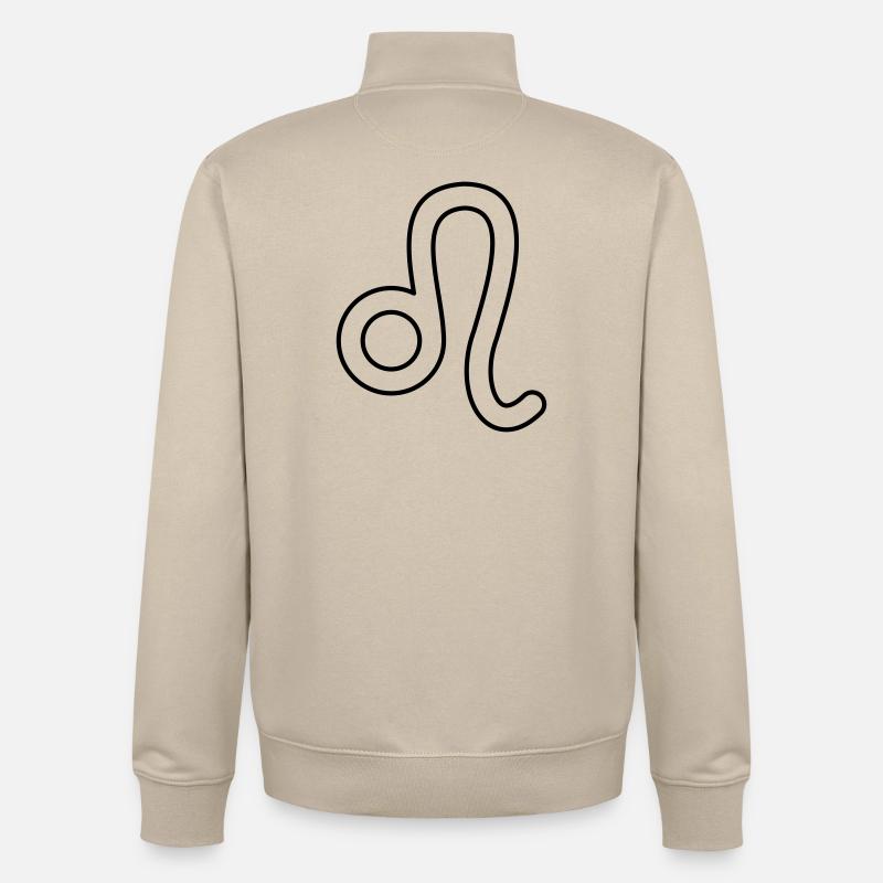 Löwe Sternzeichen Sternbild Tierkreiszeichen - Unisex Organic Zip Sweatshirt von Stanley/Stella - Cremebeige